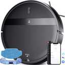 Robot Vacuum for Pet Hair, 2-in-1 Vacuum & Mop Combo with Tangle-Free Suction & Smart 3D Avoidance, App/Wi-Fi/Alexa, Ultra-Slim & Quiet, Self-Charging for Hard Floors and Low-Pile Carpet (Classic Black)