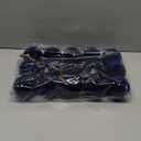 Liliful 15 Pcs Velvet Christmas Balls Bulk Flocked Christmas Tree Ball Ornaments Plastic Xmas Decorative Hanging Ornaments(Navy Blue) (3.15 Inch)