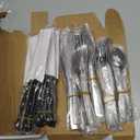 HIWARE 48-Piece Silverware Set with Steak Knives for 8, 18/8 Stainless Steel Flatware Cutlery Set For Home Kitchen Restaurant Hotel, Kitchen Utensils Set, Mirror Polished, Dishwasher Safe