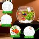 5 Gallon Plastic Fish Tank Large Clear Classic Round Bowl Sturdy Jar
