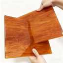 Acrylic Book Stand - Open Book Display Stand for Reading, Bible, Cookbook, Magazines, Textbooks, Recipe Holder (Wood Grain Pattern)