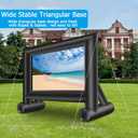 XHYCPY Inflatable Projector Screen 15ft Inflatable Movie Screen Outdoor with Air Blower and Storage Bag, Easy Set up, Front and Rear Projection for Outdoor Movie Night Backyard Pool Fun