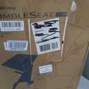 UPPAbaby RumbleSeat V3 Second Lower Seat - Compatible with Vista V2 and Vista V3 - All-Weather Seat + Magnetic Buckle Adapters Included - Greyson (Charcoal Mlange/Carbon Frame/Saddle Leather)