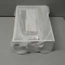 Set of 6 Wood Storage Boxes with Handles, Wooden Nesting Crates, Rustic Farmhouse Storage Container for DIY Crafts Party, Home Table Decoration Display (White)