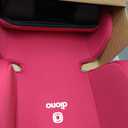 Diono Airi Lightweight High Back Booster Seat, Foldable Travel Friendly, Slim 3-Across Fit, 40100 lbs/4357 in, Frontal Impact Protection, Pink