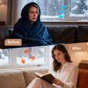 ESUFEIR 196" Wedge Sliding Window Weather Stripping Door Gap Filler,Adhesive Window Insulation for Winter Door Seal Strip,Soundproof Foam Tape for Frame,Black