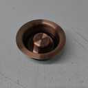 EXAKEY Kitchen Sink Garbage Disposal Flange and Stopper,Sink Drain Flange with Stopper for Garbage Disposal Stainless Steel Fit Universal 3-1/2" Standard Sink Drain Opening Antique Copper