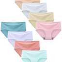 Finihen Girls Underwear Seamless Teen Girls No Show Big Girls Panties Fashion Style Size13-14Years. 8 Pack
