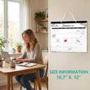 OcePor Calendar,Calendar Chore Chart, Calendars Wall and Desk Mountable, Great for Family Planner,Task