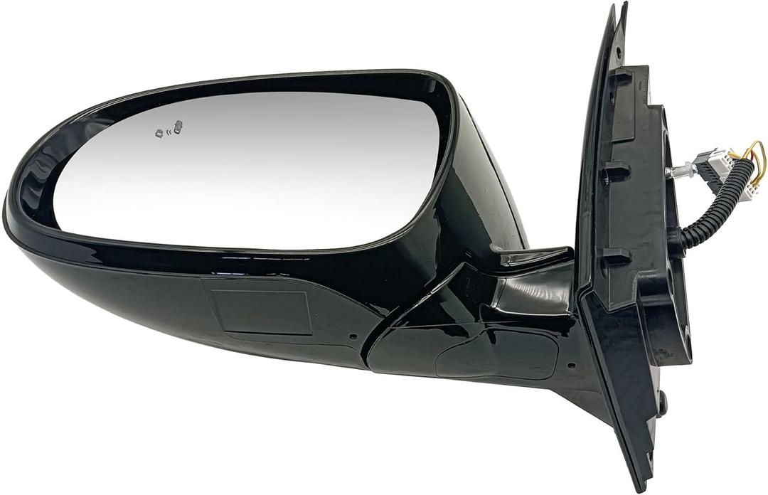 Left Driver Side LH Rear View Mirror Assembly Electric Folding Mirror with Lamp + Heating + BSD Compatible With 2015-2019 KIA SORENTO 87610-C6010