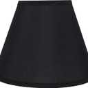 Aspen Creative 58878A Transitional Empire Shape Uno Construction Lamp Shade in Black, 6" Top x 12" Bottom x 9" Slant Height