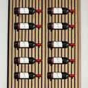 Wall Mounted Wine Rack (Set of 10-2 Studs Each) | Sleek and Narrow Black Aluminum Studs | Hanging Display for Wine and Liquor Bottles