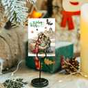 4 x Fancy Land African American Nativity Christmas Cards Foil Embossed Black Religious Holiday Greeting Cards Bulk with Envelopes for Christian Holy Family Supplies 24Pcs