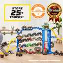 Monster Jam Garage Playset and Storage with Exclusive Grave Digger Monster Truck, Lights & Sounds, Kids Toys for Boys and Girls Ages 4 and Up