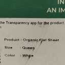 THREAD SPREAD 100% Organic Cotton Percale Flat Sheet Queen Size - 1 PC Flat Sheet, White - Crisp, Cool and Strong Bed Linen, Top Sheets for Hot Sleepers, Luxury Breathable GOTS Certified Sheets