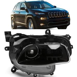 Headlight compatible with 2014-2018 Jeep Cherokee Right Passenger Side