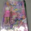 Barbie Rainbow Sparkle Hair Doll, Extra-Long and Colorful Hair with 12 Styling Accessories Like Glitter Tube, Brush, Clips, Dryer and More