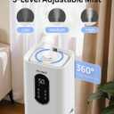 Humidifiers for Bedroom 500 sq ft, 2.1Gal/8L Warm & Cool Mist Humidifier Large Room with Essential Oil Diffuser, Large Room Humidifiers for Home Baby Nursery Office Plants, White