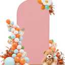 6FT Wedding Arch Cover Stretchy Red Backdrop Fabric for Small Arches, Photo Booths & Party Decor for Birthdays, Showers & Intimate Celebrations
