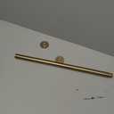 Ivilon Tension Curtain Rod - Spring Tension Rod for Windows or Shower, 24 to 36 Inch. Warm Gold