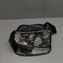 Paxiland Clear Backpack Stadium Approved 12126 with Reinforced and Wider Shoulder Straps, Small Clear Bag for Schools, Concerts, Work, Festivals and Sporting Events - Black