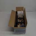 VASAGLE Slim Rolling Cart, 4-Tier Narrow Storage Cart with Handle, 5.1 Inches Deep, Metal Frame, for Kitchen, Dining Room, Living Room, Home Office, Rustic Brown and Classic Black ULRC032B01V1