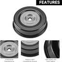 Drive Belt Idler Pulley Belt Tensioner Pulley for Mitsubishi 3000GT 3.0L V6 - Gas 1997-1999 (Base), for Mitsubishi Diamante 3.0L V6 - Gas 1992-1996 (ES) - Replace Part MD308882
