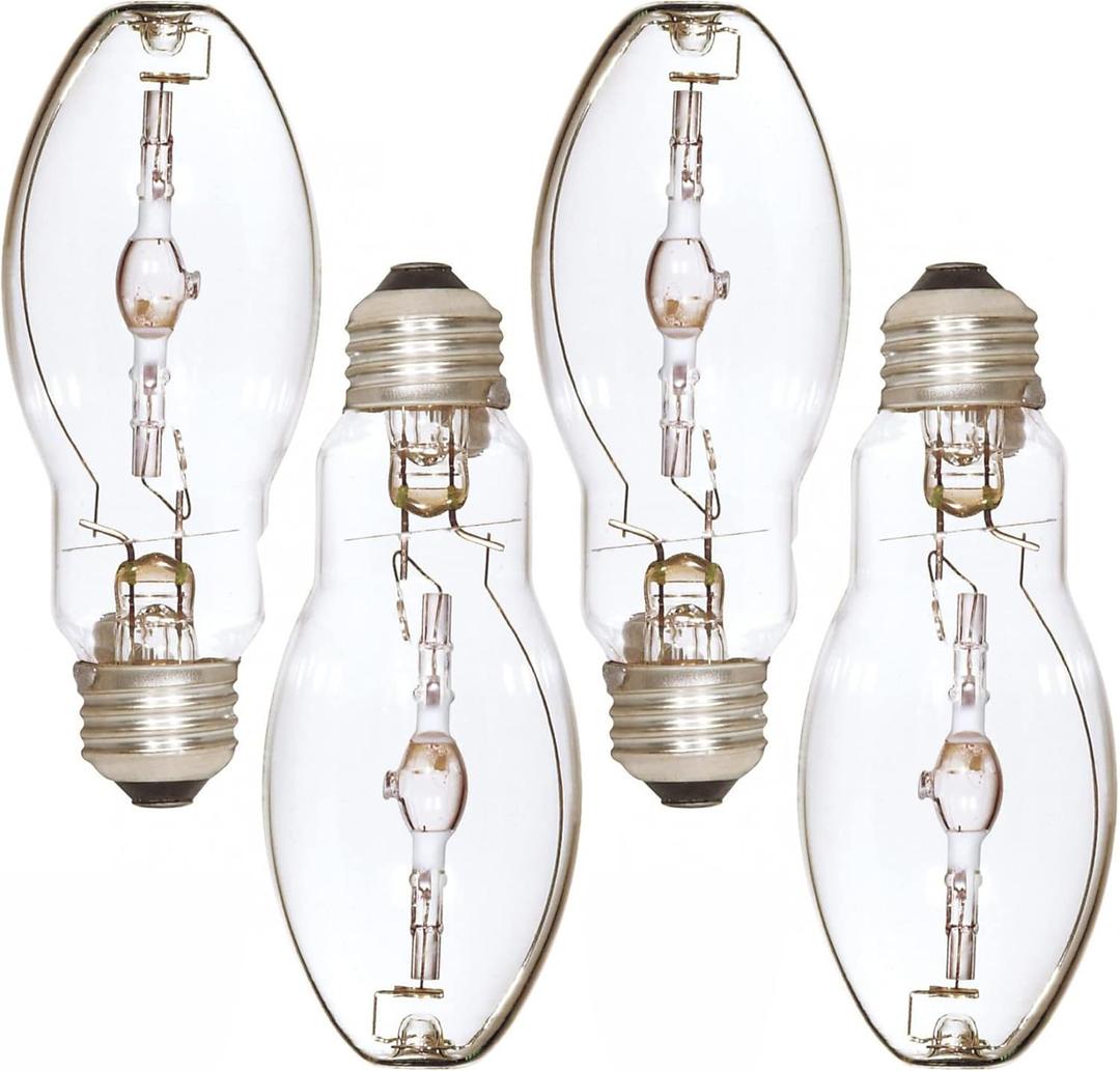 Ciata High Pressure Sodium Lights, High-Intensity Discharge Lamps, 100 Watts, 65 CRI, 4000K, 9500 Lumens, E26 Base, ED17 Shape, Metal Halide Lamps for Commercial and Retail Applications - 4 Pack Ciata High Pressure Sodium Lights, High-Intensity Discharge Lamps, 100 Watts, 65 CRI, 4000K, 9500 Lumens, E26 Base, ED17 Shape, Metal Halide Lamps for Commercial and Retail Applications - 4 Pack