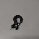 1/4" Forged Alloy Steel Clevis Slip Hook with Safety Latch, Heavy Duty Winch Hook 11900lbs Load Capacity for Truck Trailer Tow Chain Winch Cable Ropes (Matte Black)
