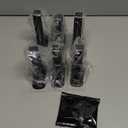 No Drill Double Curtain Rod Brackets, 6-Pack Black Self Adhesive Curtain Rod Holders Nail-Free, Double Rods Hooks Hanger Supports 1 to 1.2'' Drapery Rods for Living Room Bedroom