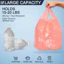 PINK Thank you bags, 100PCS T shirt bags, To Go Bags,Grocery bags, Reusable and Disposable,Perfect for Small Business,Take Out,Retails,11 inchx6 inchx21 inch(100),Large