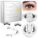 Magnetic Eyelashes with Applicator - CHENSPLEND Upgrade Soft Reusable Lashes + Cat Eye Style, Thick Look No Glue Needed, Easy Wear/Remove Magnetic False Lash Kit (CK03)