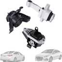 3 Pcs Engine Motor & Transmission Mount Set Compatible for Hyundai Sonata 2015-2017 2.0L 2.4L Automatic Transmission Replaces# 71099 61001 71085 21810-C1020 21950-C1100 21830-C1170