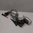 4 Pack UV Landscape Spotlights for Outdoor & Indoor Waterproof Wired 120V Purple Spot Lights for Blacklight Poster, Uranium Glass, Reaction Lighting for Body Painting and Glow Party