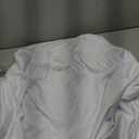 5 
Round White Tablecloth 60 Inch-Flannel Backed Vinyl Plastic Tablecloth, Waterproof Spillproof Round Plastic Table Cover Kitchen Dinning Decoration, Table Cloths for Outdoor & Indoor