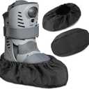 Geyoga 2 Pcs Walking Boot Cover Waterproof for Orthopedic CAM Boots, Non Slip Reusable Oxford Cloth Medical Boot Protector for Rain & Snow(X- Large,Black)