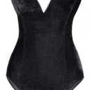 Anime Women's Bunny Girl Costume One Piece Bodysuit Halloween Cosplay Catsuit Bunny Headband Stockings Set. Size L