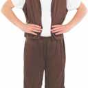fun shack Tudor Costume For Boys Villager Victorian Chimney Sweep Fancy Dress World Book Day Costumes for Boys Kids (Medium)