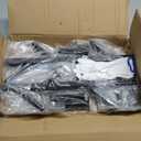 Modern Heavy Duty Coat Hanger Set of 2 - Wall Mount Hat Rack for Cowboy Hats, Baseball Caps & Jackets - Black Metal Coat Stand