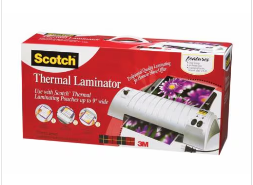3M Scotch Thermal LAMINATOR TL901C, 1 (00021200468636) (4/Each) 3M Scotch Thermal LAMINATOR TL901C, 1 (00021200468636) (4/Each)