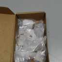 Amerdeco 10 Pack Brushed Satin Nickel Square Kitchen Cabinet Knobs Cabinet Hardware Single Hole Cabinet Pulls Gold Drawer Knobs and Pulls for Bathroom Cabinets ZH0019