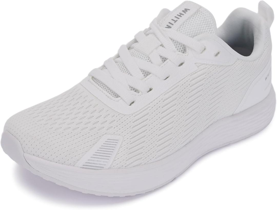 WHITIN Women's Wide Toe Box & Zero Drop Road Running Shoes | Superior Comfort with Optimal Stability (White)