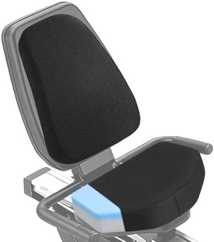 MOLLHAITY Universal Recumbent Bike Seat Cushion Set,Stationary Bike seat, bikeExercise Bike Seat Cushion with Washable Cover,Rowing Machine.(Only 1 Cushion )