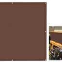 3'x12', Aiwi Space 100% Solid Non-See-Through Privacy Fence Screen, 3ft Garden Privacy Fence, Balcony Privacy Fence, Privacy Protect for Balcony, Backyard,Porch, Railing and Pool, Brown