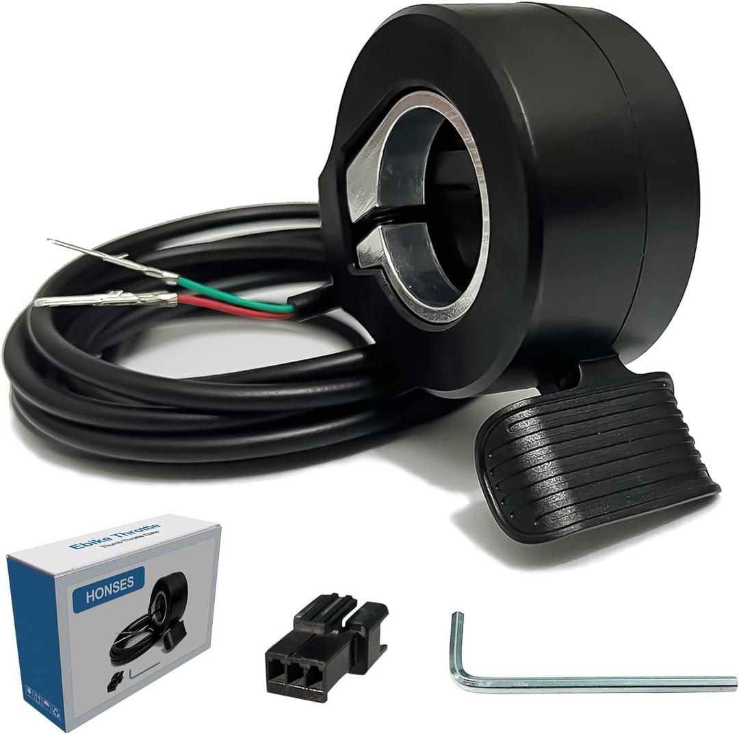 Thumb Throttle Ebike: Electric Scooter Throttle, Ebike Throttle, 7/8inch (22mm) Thumb Throttle Speed Control, 12V-72V Universal Controller for E-Bike Electric Scooters