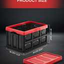 FOHERE 48L Collapsible Storage Bins with Lids, 3 Packs, Stackable