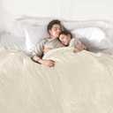 COZYTY Electric Blanket Queen Size, Super Soft Cozy Upgraded Flannel Blanket Dual Control with 5 Heating Levels & 10 Hours Auto Off, Fast Heating Blanket & Overheat Protection, 84" x 90", White