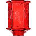 Hummingbird Feeder for Outdoors, Lantern Shaped Bottle, 6 Simulation Flowers Feeding Ports, 26 fl.oz, Hanging for Garden Yard, Rust Proof, Red(Ant Moat Included)