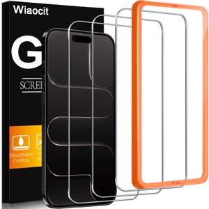 6 x Wiaocit 3 Pack Tempered Glass Screen Protector for iPhone Air, 9H Hardness, Bubble Free, Case Friendly