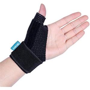 2U2O Compression Reversible Thumb & Wrist Stabilizer Splint(Improved Version) for BlackBerry Thumb, Finger, Pain Relief, Arthritis, Tendonitis, Sprained, Carpal Tunnel, Stable, S-M